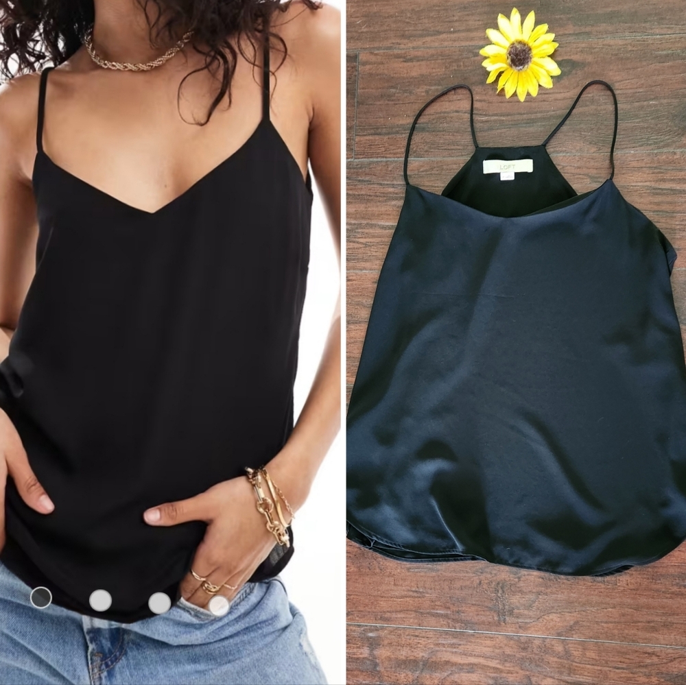 LOFT 🖤🖤Elegant New Strappy Cami in black
